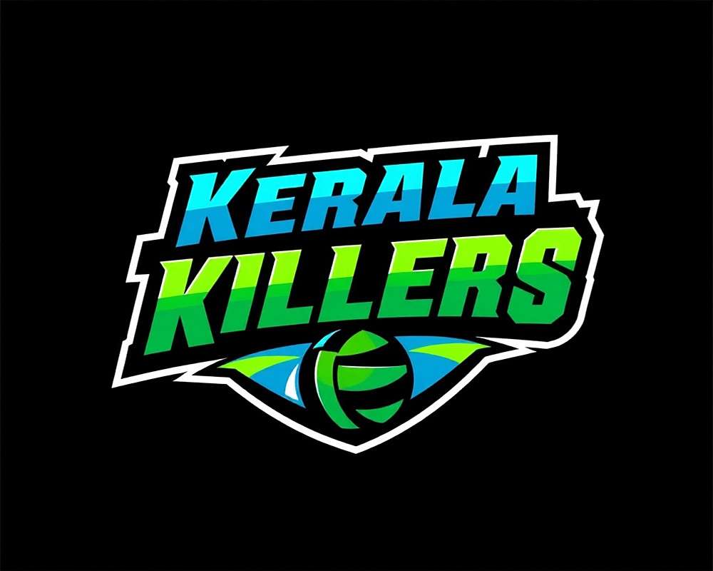 Kerala Killers - Indo-Volleyball Premier League Kerala Killers team logo with blue and green