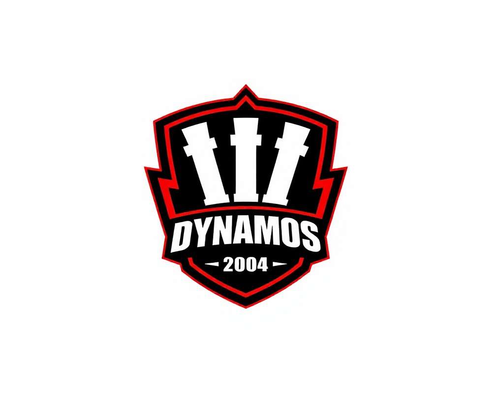 Delhi Dynamos - Indo-Volleyball Premier League Delhi Dynamos team logo with red and white color scheme