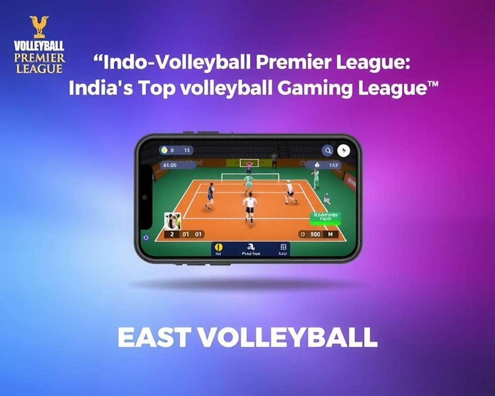 Download Indo-Volleyball Premier League Indo-Volleyball Premier League mobile app interface showing a match in progress