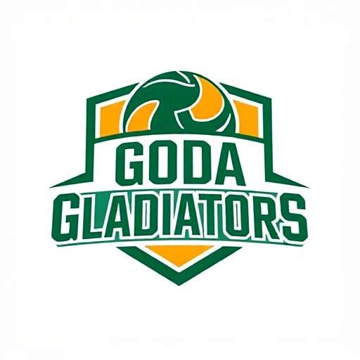 Goa Gladiators - Indo-Volleyball Premier League Goa Gladiators team logo with green and yellow