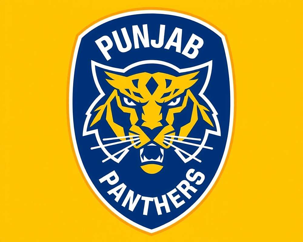 Punjab Panthers - Indo-Volleyball Premier League Punjab Panthers team logo with yellow and blue