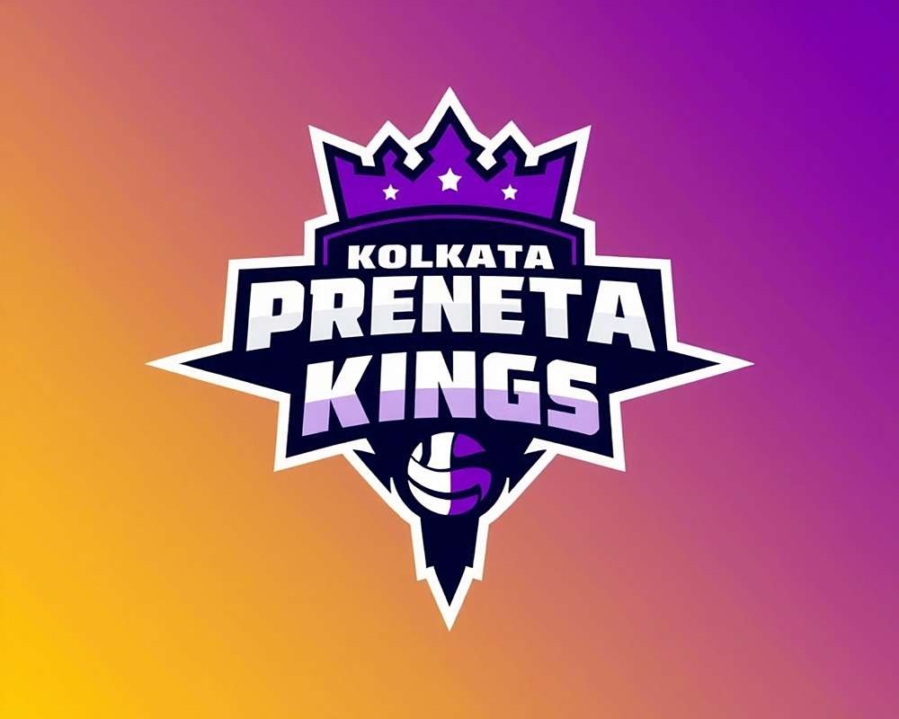 Kolkata Kings - Indo-Volleyball Premier League Kolkata Kings team logo with purple colors