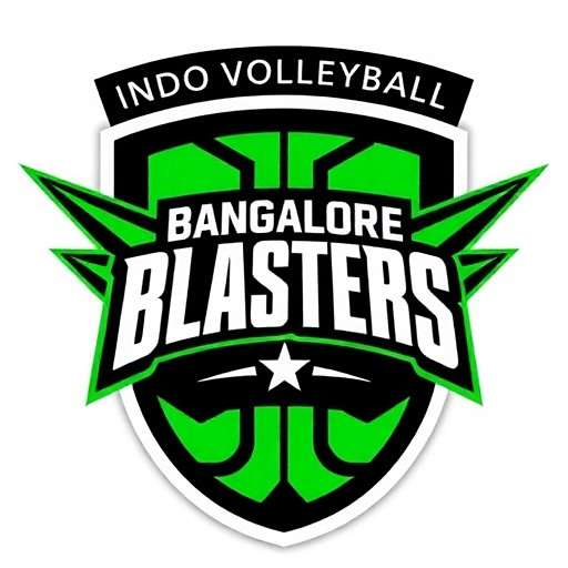 Bangalore Blasters - Indo-Volleyball Premier League Bangalore Blasters team logo with green accents